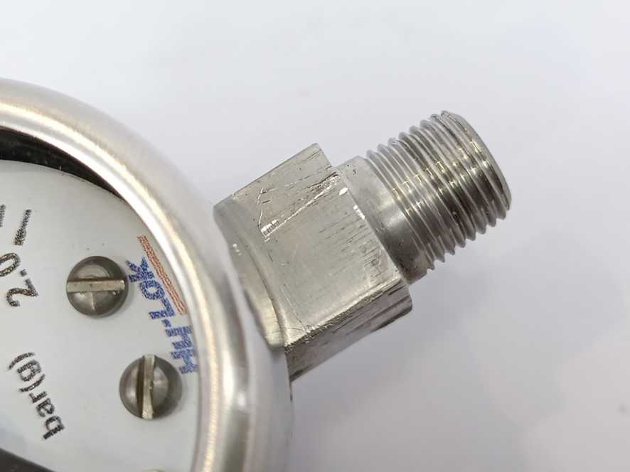 Hy-Lok EFEBSP00596 Stainless Steel Gauge 0-2.0 Bar