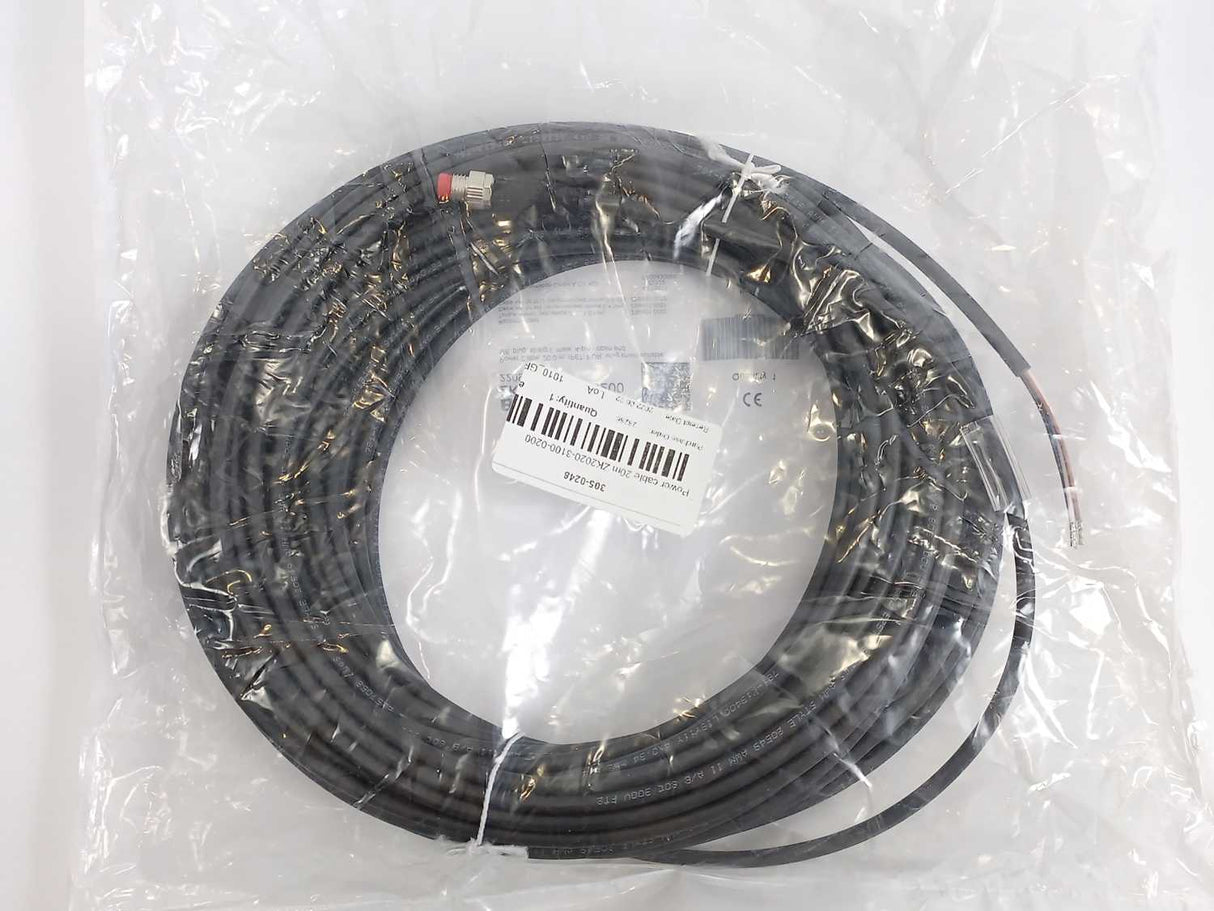 Beckhoff ZK2020-3100-0200 Power Cable 20.00 m, M8, plug, straight, male, 4-pin