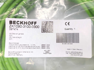 Beckhoff ZK1090-3100-0300 EtherCAT Cable 30.00 m, M8 male straight