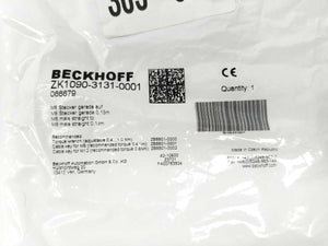 Beckhoff ZK1090-3131-0001 EtherCAT Cable M8, Plug, Straight, Male, 4-Pin