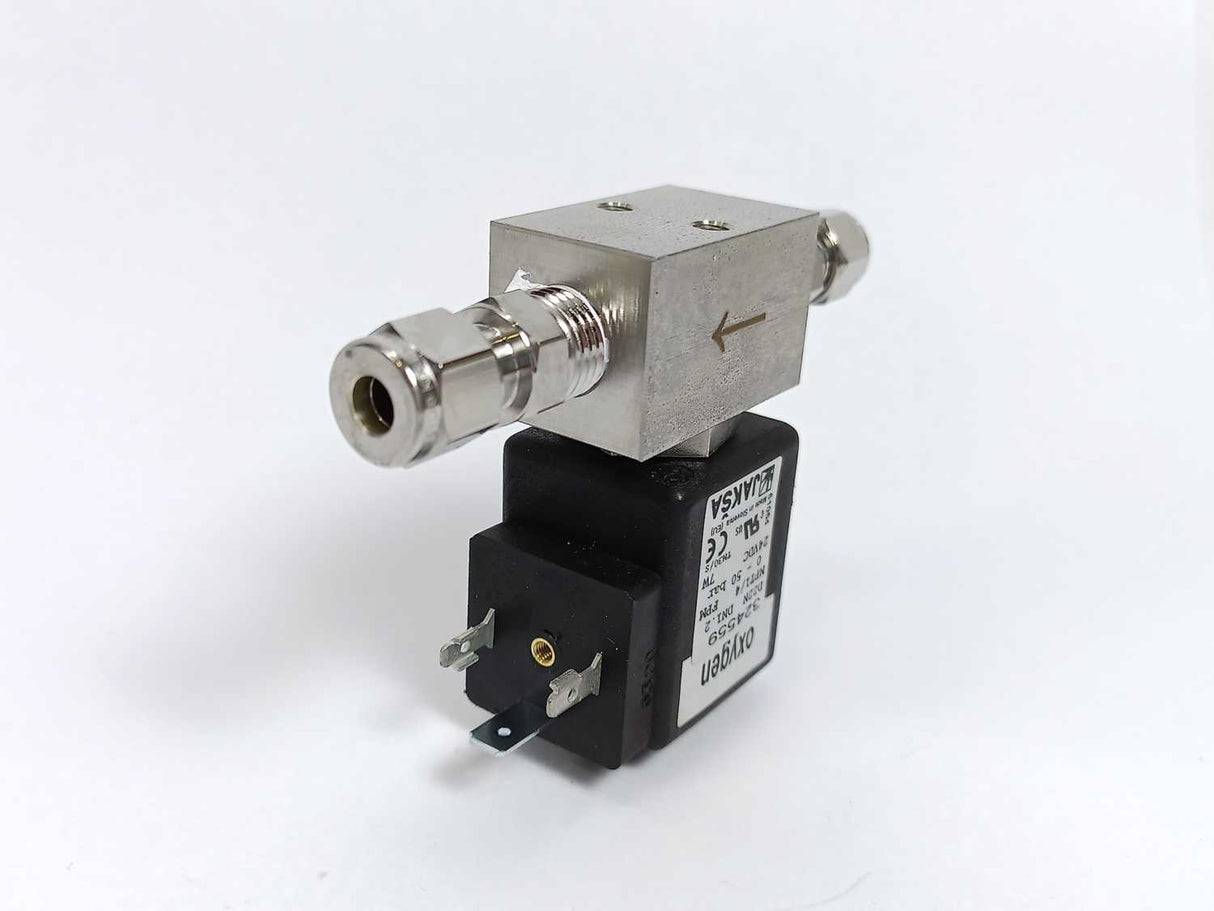 JAKSA 324559 D22N DN1.2 NPT1/4 Solenoid Valve w/ hy-lok 316/L 68F