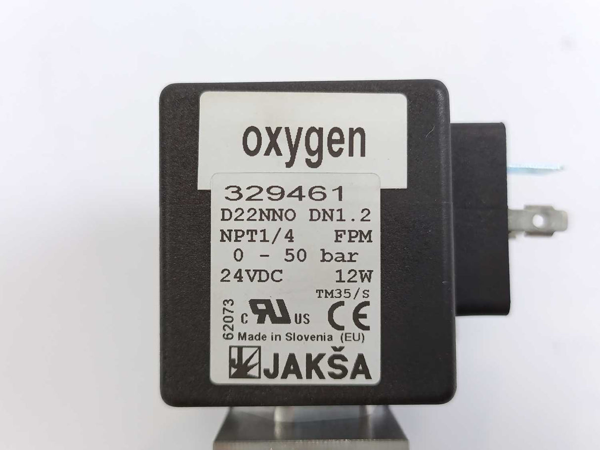 JAKSA 329461 D22NNO DN1.2 NPT1/4 Solenoid Valve w/ hy-lok 316/L 7JD