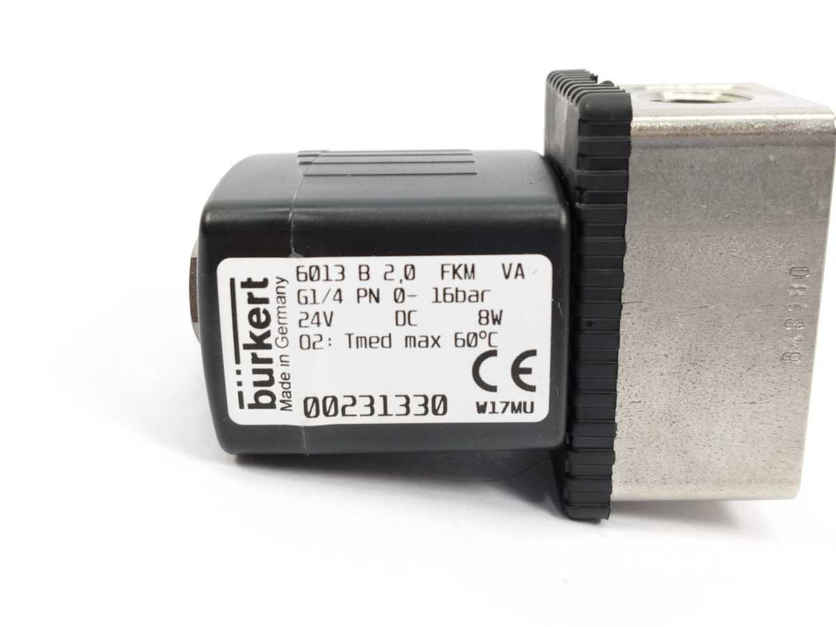 Bürkert 00231330 6013 B2,0 G1/4 0-16bar Solenoid Valve