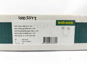Walraven 201107 U-bolts stainless steel, 48.2 mm, Batch of 25 pcs.
