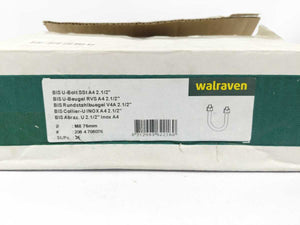 Walraven 201109 U-bolts stainless steel, 76.1 mm, Batch og 13 pcs.
