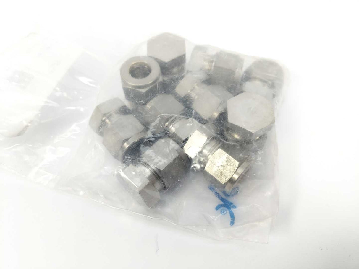 Swagelok SS-12M0-C 316 Stainless Steel Cap for 12 mm OD Tubing, Batch of 10 pcs.