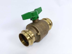 Cimberio cim 1222CRNL No Lead Ball Valve, 11/4", 250psi, 35mm, Butterfly Handle