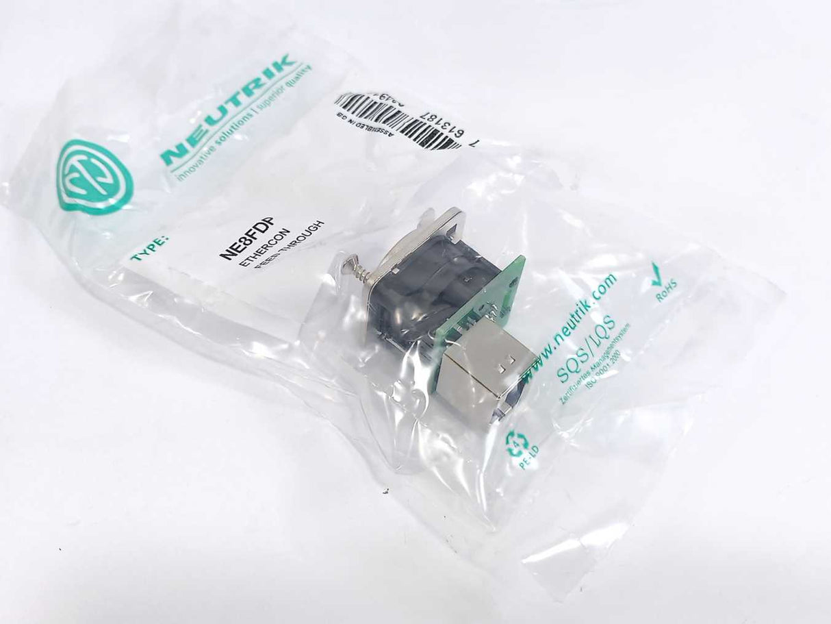 Neutrik NE8FDP EtherCon Ruggedized RJ 45 Feedthrough Receptacle 16 Pcs.