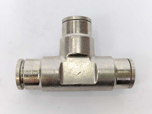 NORGREN 100601200 PNEUFIT Pneumatic Push-In Tee Fitting, 12 mm, Batch of 7 pcs.