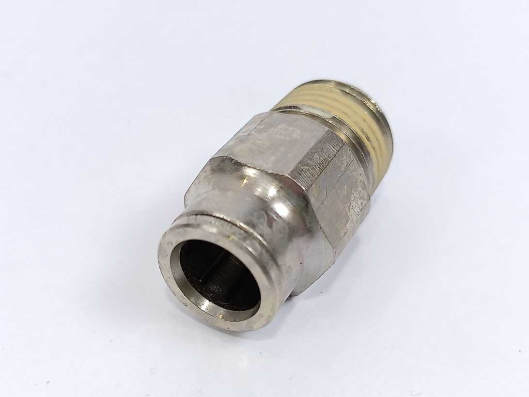 NORGREN 101251248 PNEUFIT Push-In Fitting 12mm, 1/2 BSPT, Batch of 8 pcs.