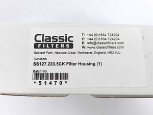 Classic Filters SS127.223.5CK Filter Housing