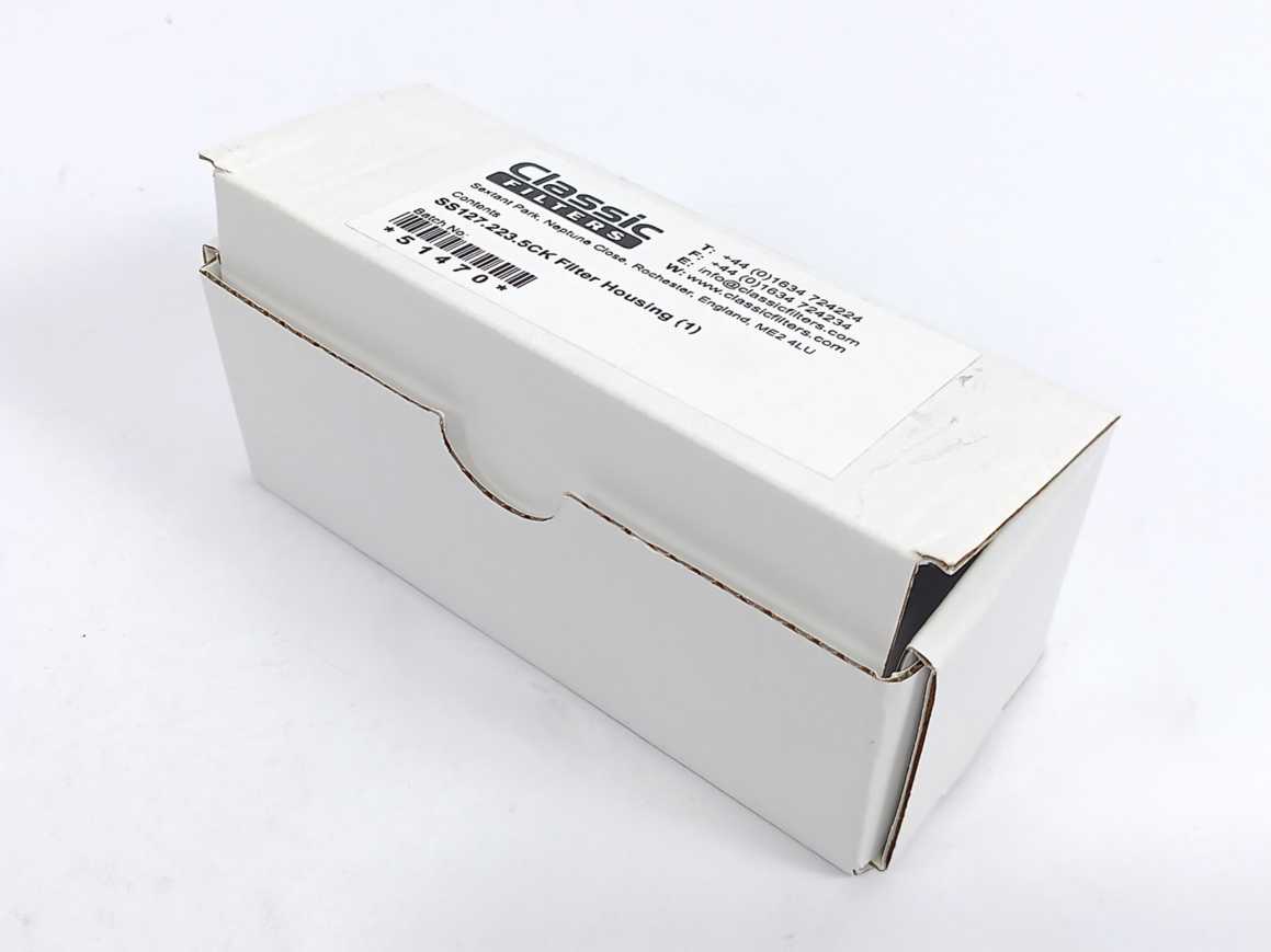 Classic Filters SS127.223.5CK Filter Housing