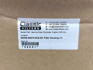Classic Filters SS425.S4070.5CS.SC Filter Housing