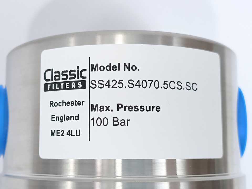 Classic Filters SS425.S4070.5CS.SC Filter Housing