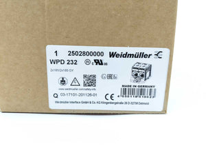 Weidmüller 2502800000 WPD 232 2X185/2X185 GY