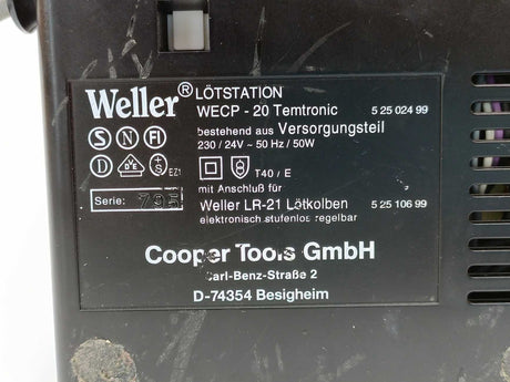 Weller WECP-20 Soldering Station Antistatic
