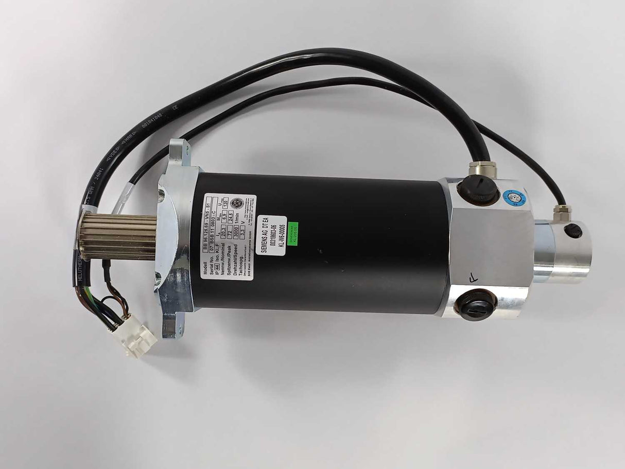 BOB Elektro. BB 96.125.69-VN5-S1 Siemens 00318603-06 Servo Motor, 1200W, 120V DC