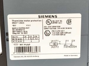 Siemens 3RN2011-2BA30 Thermistor Motor Protection