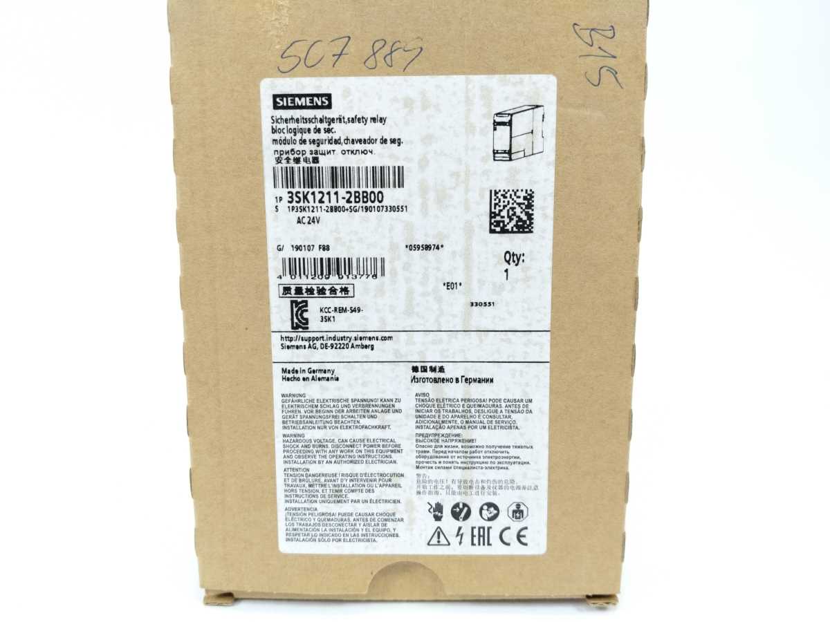 Siemens 3SK1211-2BB00 Safety Relay
