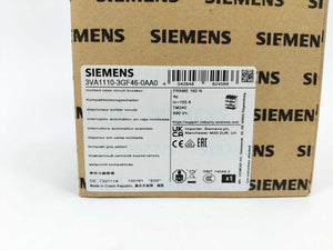 Siemens 3VA1110-3GF46-0AA0 Molded Case Circuit Breaker