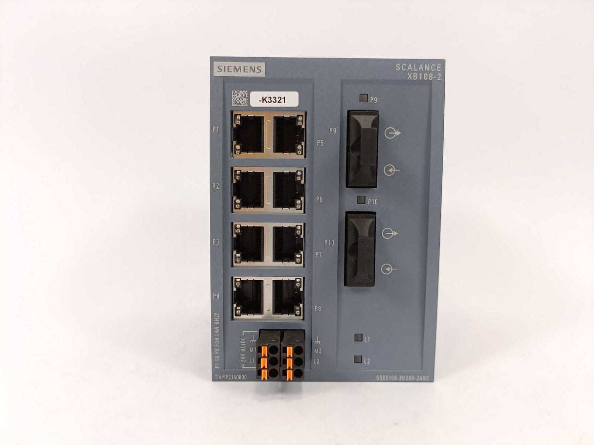 Siemens 6GK5108-2BD00-2AB2 SCALANCE XB108-2 Industrial Ethernet Switch