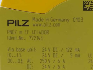 Pilz 772143 PNOZ m EF 4DI4DOR I/O Expansion Module