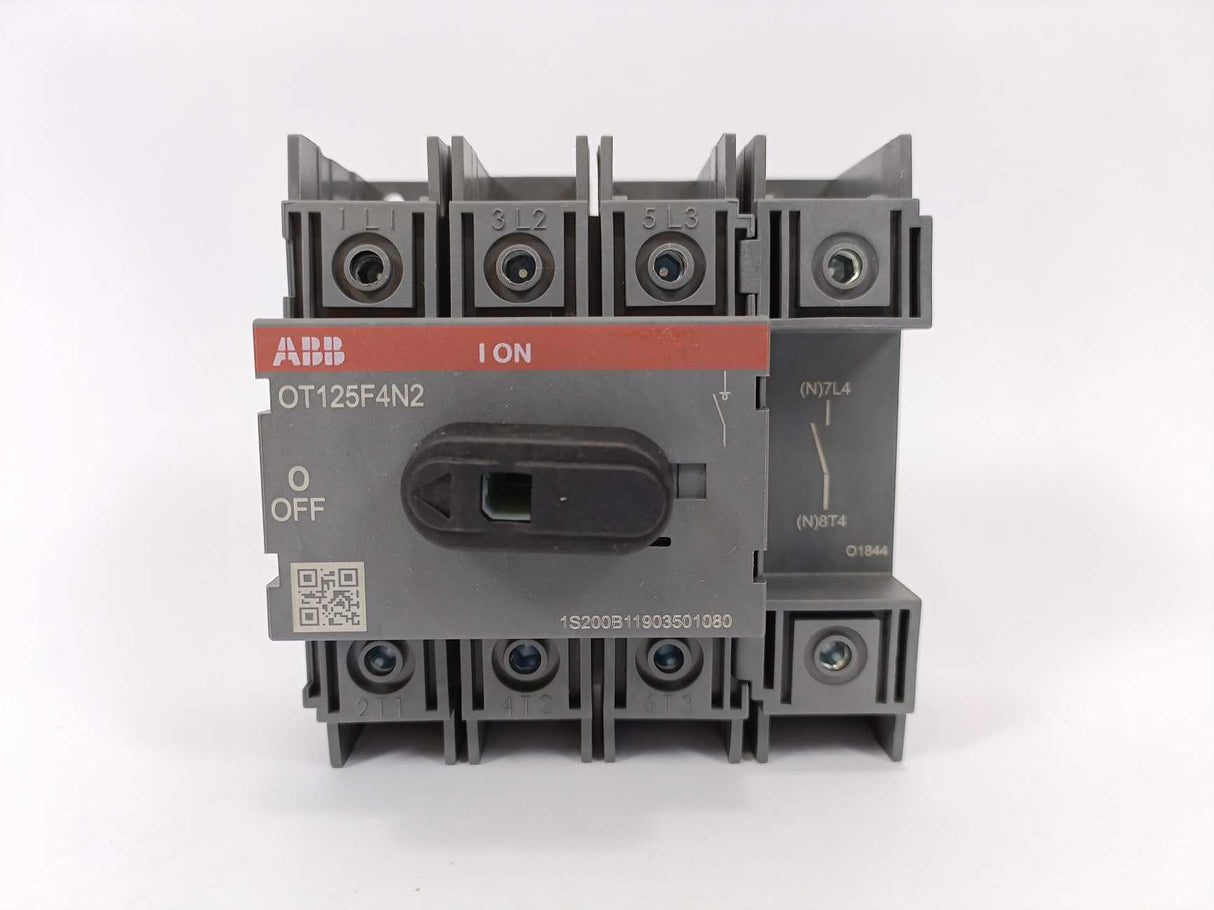 ABB OT125F4N2 4-pole Switch Disconnector, 600VAC 100A