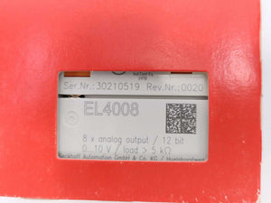 Beckhoff EL4008 8x Analog Output, 12 Bit, 0-10V