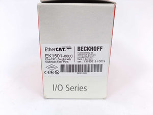 Beckhoff EK1501 EtherCAT Coupler with Multimode Fiber Poris
