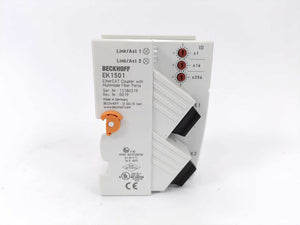 Beckhoff EK1501 EtherCAT Coupler with Multimode Fiber Poris