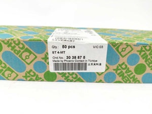 Phoenix Contact 3038875 ST 4-MT Terminal Block – 400 V, 20 A, 50 pcs. Batch