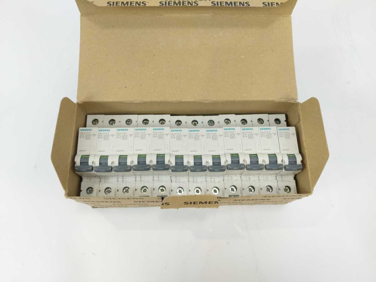 Siemens 5SL4110-6 Miniature Circuit Breaker, 10 A, Type B, 10 kA, 10 pcs. batch