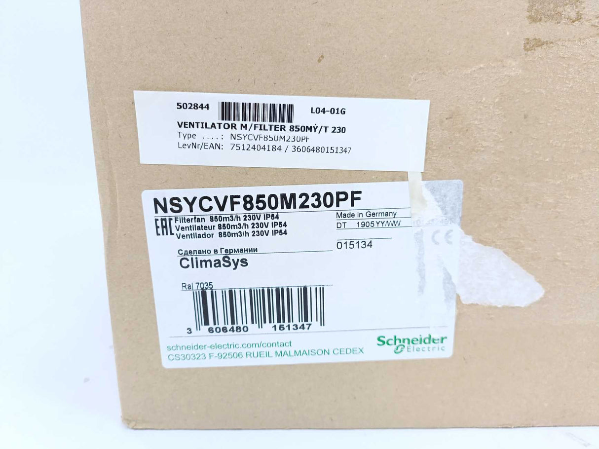 Schneider Electric NSYCVF850M230PF ClimaSys Ventilator 850m3/h 230V IP54