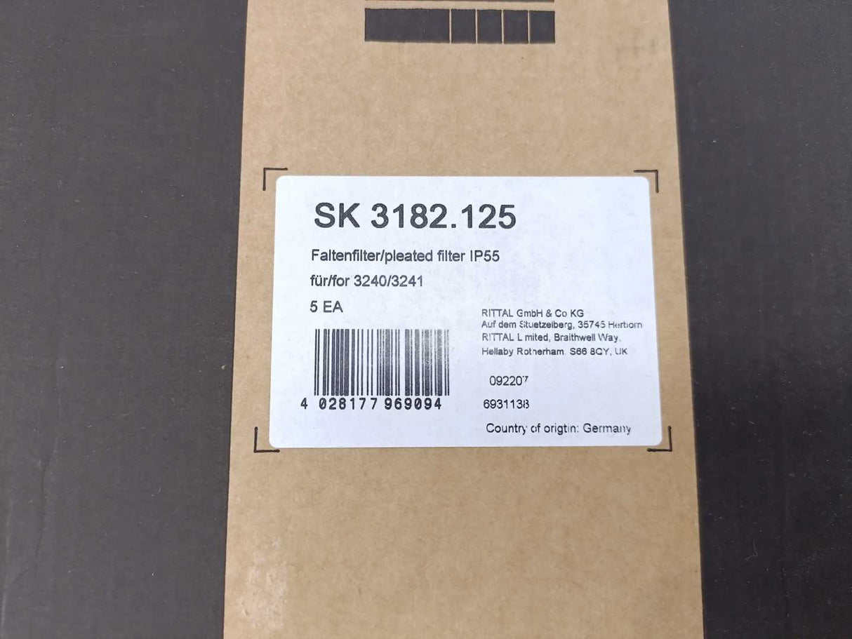 Rittal SK 3182.125 Pleated Filter IP55, Pack of 5