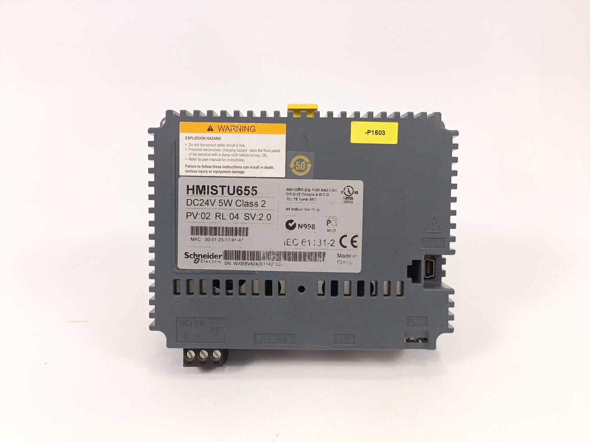 Schneider Electric HMISTU655 Magelis Small Touch Panel Screen 3.5" Color