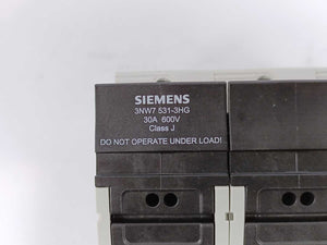 Siemens 3NW7 531-3HG Fuseholder 30A 600V, Batch of 2