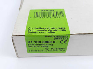 Wieland R1.180.0080.0 Safety Relay, U: DC 24 V (class 2) 3.2W