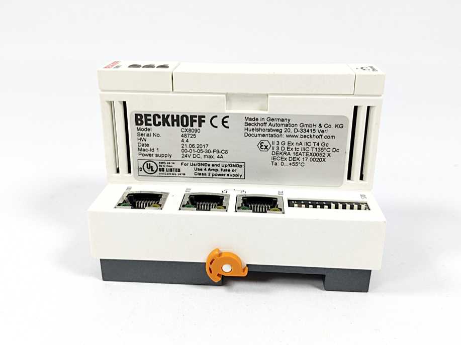 Beckhoff CX8090 DIN Rail Industrial PC