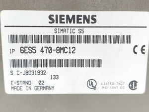 Siemens 6ES5470-8MC12 SIMATIC S5 Analog Output