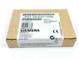 Siemens 6ES7138-4CB11-0AB0 SIMATIC Power Module DC24 48V/AC24 230V
