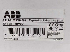 ABB 2TLA010030R0000 Expansion Relay 24VDC