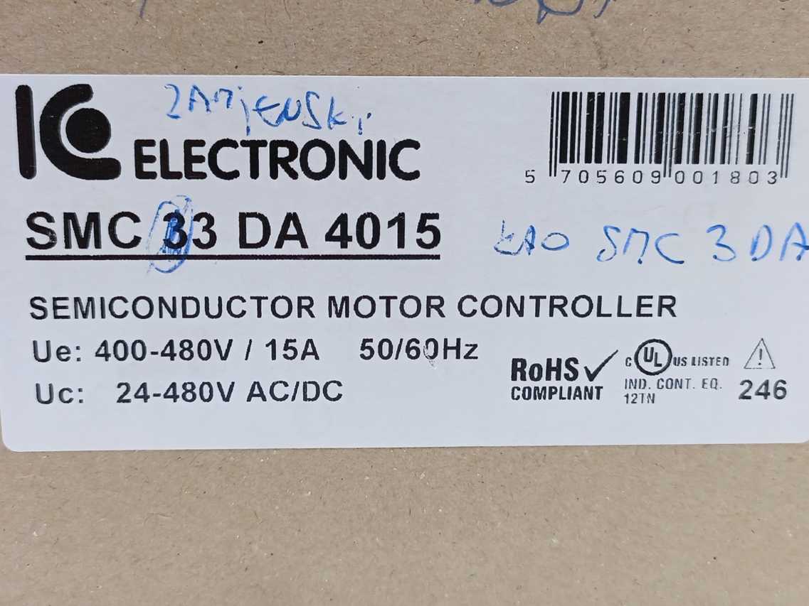 IC Electronic SMC33DA4015 P-Line AC Semiconductor Motor Controller