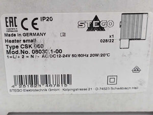 Stego 06030.1-00 CSK 060 Heater Small