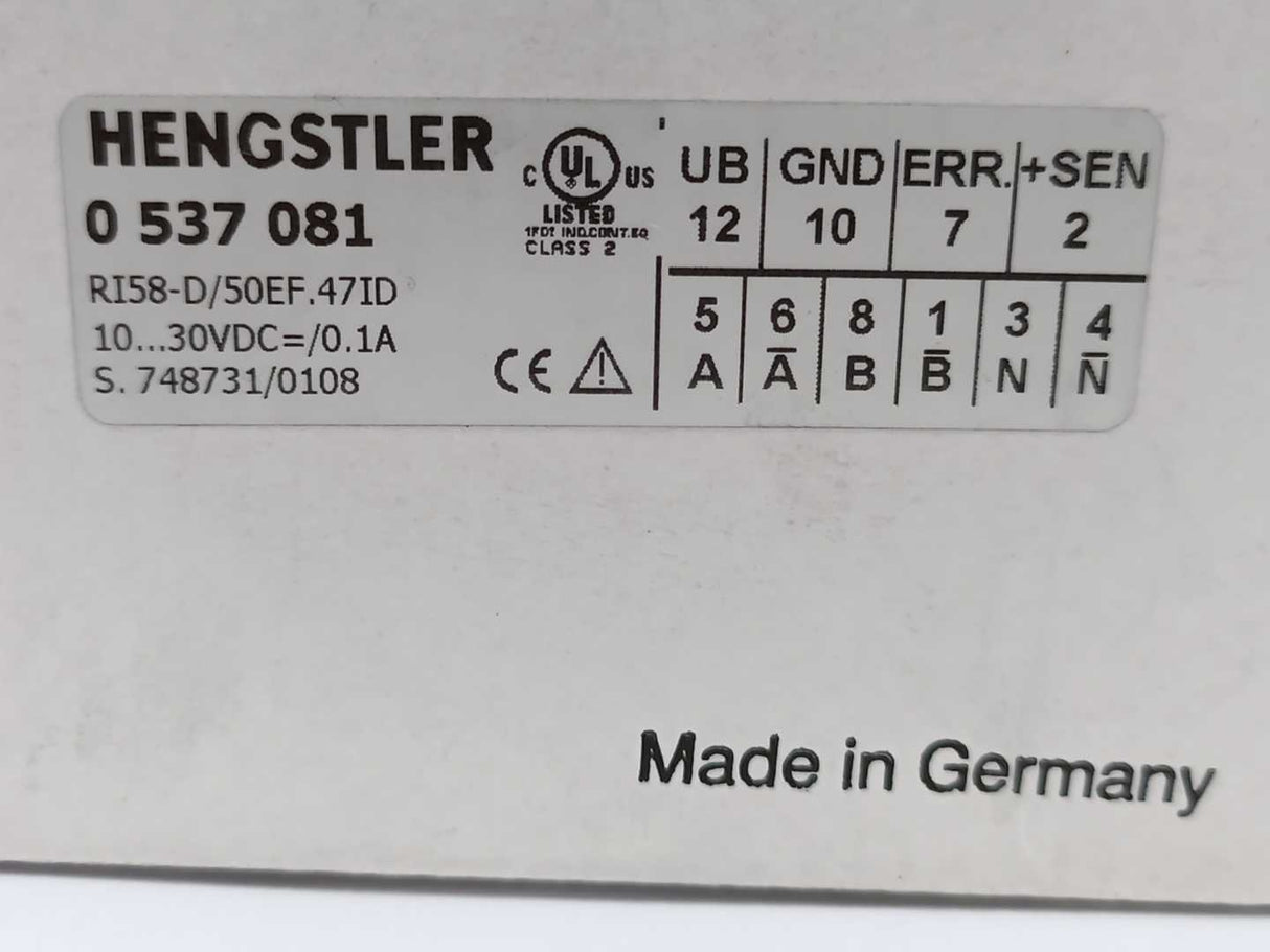 HENGSTLER RI58-D/5EF.47ID 0537079 Incremental Rotary Encoder
