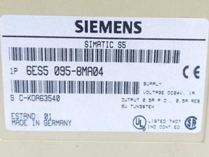 Siemens 6ES5095-8MA04 Simatic S5-95U Compact Unit DC24 V