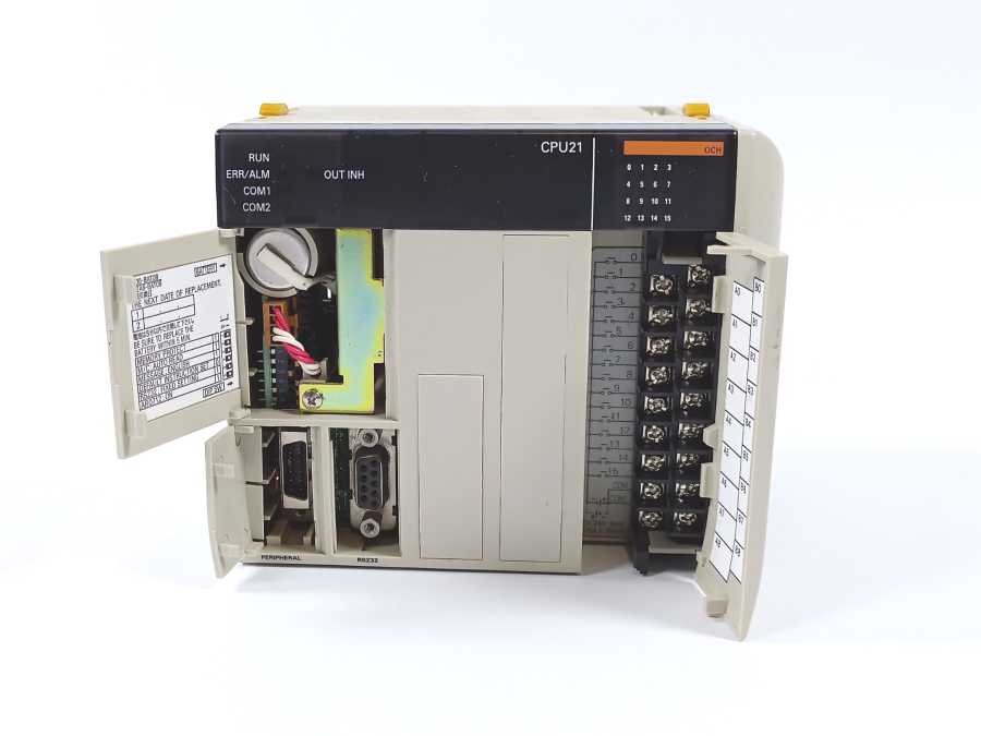 OMRON CQM1-CPU21-E CPU Unit With CQM1-CPU11-9 End Plate