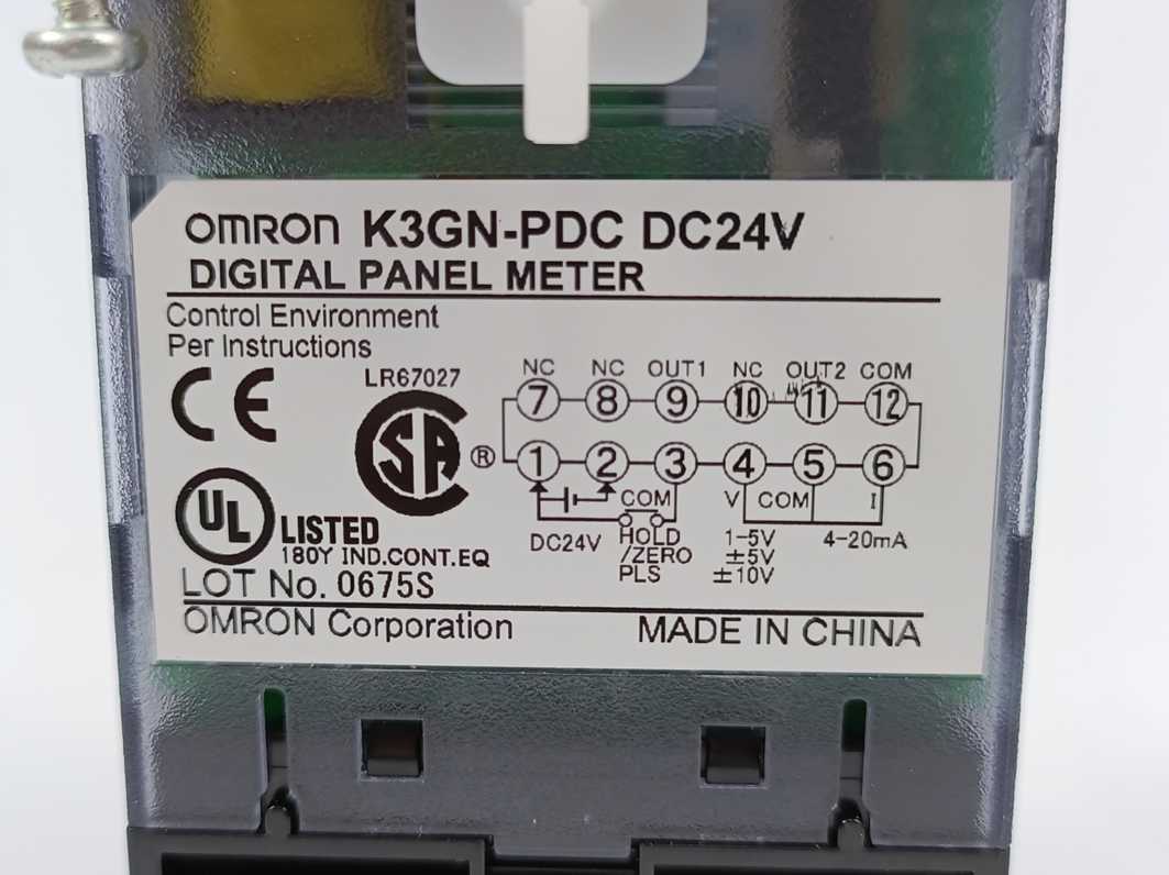 OMRON K3GN-PDC Digital Panel Meter