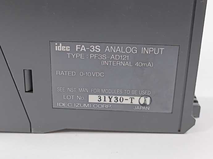 Idec PF3S-AD121 FA-3S Analog Imput