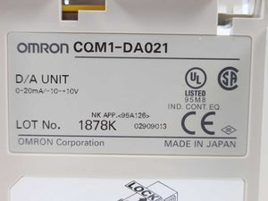 OMRON CQM1-DA021 D/A Unit