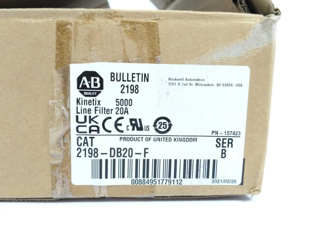 AB 2198-DB20-F Ser B Three Phase Line Filter